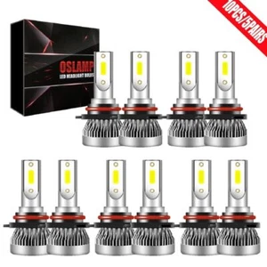 5Pairs HB4 9006 LED Headlight Bulbs Conversion Kit Low Beam White Bright 6000K - Picture 1 of 12