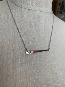 Collar plateado de bate de béisbol de 18 pulgadas - Imagen 1 de 3