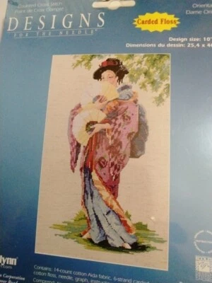 Janlynn Oriental Dama Contado Punto de Cruz Kit 023-0118 NUEVO SELLADO 10x16" Foto 1 de 2