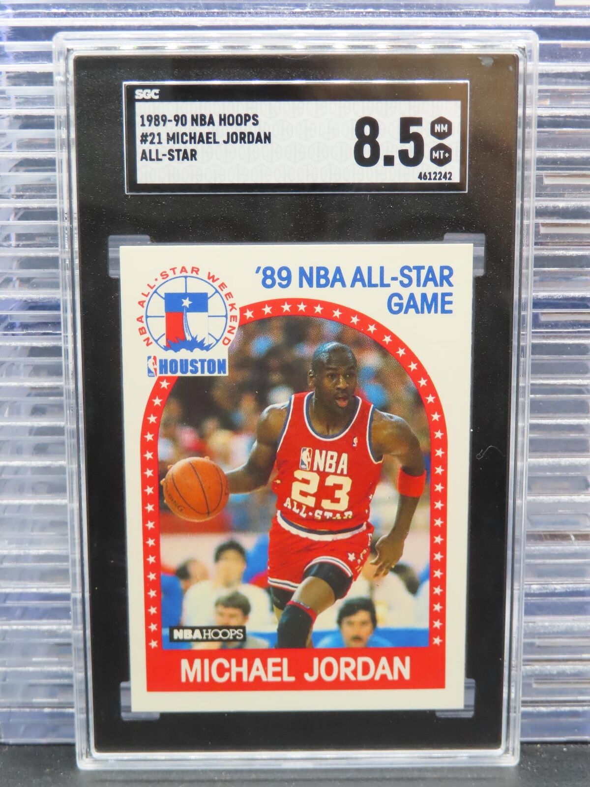1989-90 NBA Hoops Michael Jordan All Star #21 SGC 8.5 Chicago Bulls
