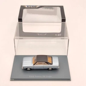 MODELOS NEO ESCALA 1/87 Ford Taunus P6 cupé coche de resina azul colección limitada - Imagen 1 de 6