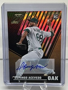 Domingo Acevedo 2022 Panini Chronicles Zenith Baseball Auto #12 - Oakland A's