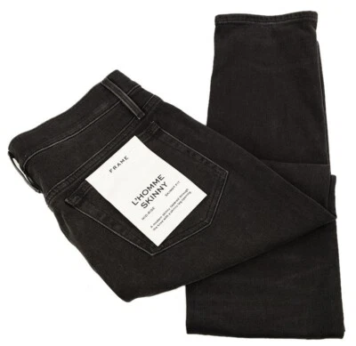 FRAME Mens Mala Black L'HOMME SKINNY Mid Rise 5-Pocket Stretch Jeans 30 NWT - Image 1 of 4