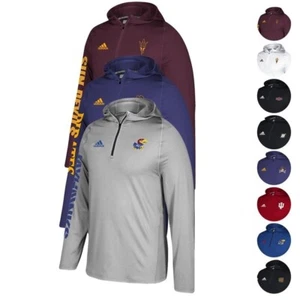 NCAA Adidas Men's Sideline 1/4 Zip Training Performance Hoodie Collection S-4XL - Picture 1 of 49