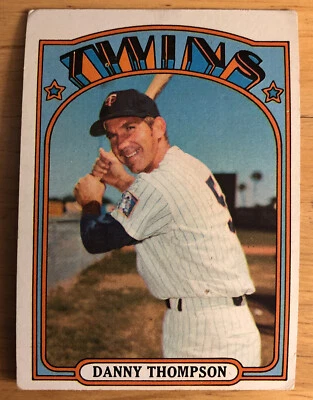 1972 Topps Danny Thompson Baseball Card #368 Minnesota Twins Low-Grade Fair - Image 1 of 2