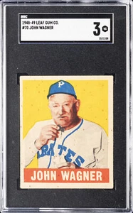 1948-49 LEAF GUM CO. #70 JOHN WAGNER SGC 3 - Picture 1 of 2