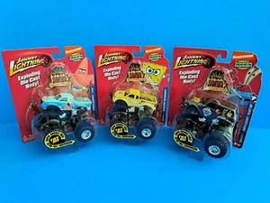 2006 Johnny Lightning SPONGEBOB SQUARE PANTS PATRICK MR CRABS MONSTER TRUCKS - Picture 1 of 16