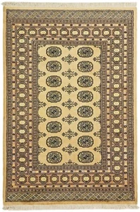 Pakistan Buchara 3ply 183x125 cm Handgeknüpft Teppich Orientteppich Neu - Picture 1 of 8