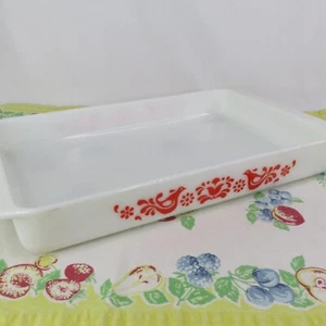 Pyrex 933 Friendship Rectangular Cake Pan or Lasagna Dish Cake Baking Vintage - Imagen 1 de 10