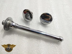 1915 HARLEY DAVIDSON PRIMING PUMP & GAS FUEL CAPS Nickel Plated - Picture 1 of 12