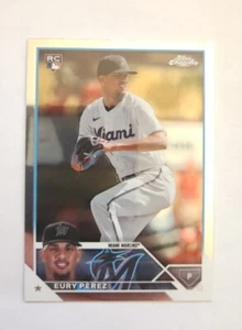 2023 Topps Update Series - Eury Perez #US139 Rainbow Foil (RC) Miami Marlins - Foto 1 di 2