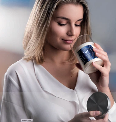 Lux Duftkerze groß im Glas von Wenzel 5 Duftsorten 48 Stunden Brenndauer 450 g