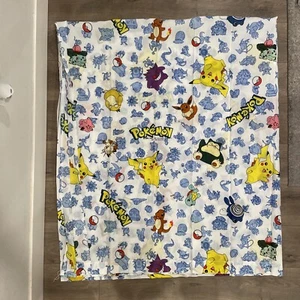 VTG Pokemon Twin Flat sheet Nintendo USA Springs Industries NEW 1995 1996 1998 - Picture 1 of 9
