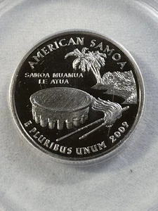 2009-S US Washington Quarter American Samoa Graded PR 70 DCAM by ANACS - Picture 1 of 4