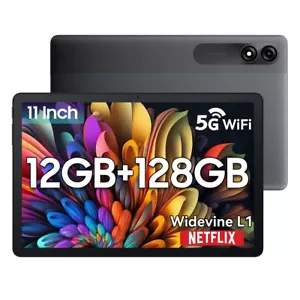 Blackview Tab 90 WiFi Tablet 11" Android 15 12GB+128GB Widevine L1 Netflix 1080P - Picture 1 of 15
