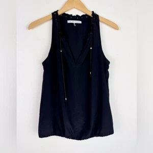 Trina Turk Black Silk Tank Blouse - Picture 1 of 9