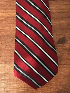 Cravatta collo CHAPS - Cravatta in seta a righe rosse - Classica uomo - Foto 1 di 6