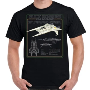 Maglietta schematica Buck Rogers 25th Century Starfighter - Foto 1 di 1