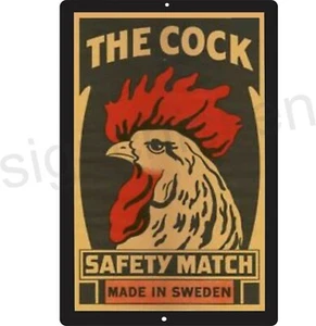 Vintage Replica THE COCK, vintage looking sign, cock matches, mancave, garage - Picture 1 of 1