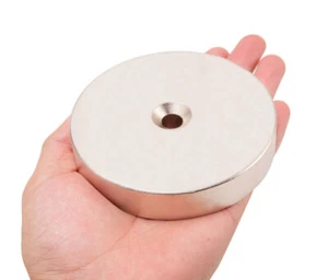1Pack 120x20mm Hole:10mm Strong Rare Earth Neodymium Big Round Disc Magnets N50 - Picture 1 of 3