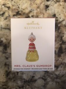 2020 Miniature Hallmark Keepsake Ornament Mrs Claus'S Gumdrop Limited Nib