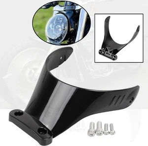 Alu Frontscheinwerfer Licht Scheinwerferhalterungen passend für Harley V-Rod schwarz - Bild 1 von 6