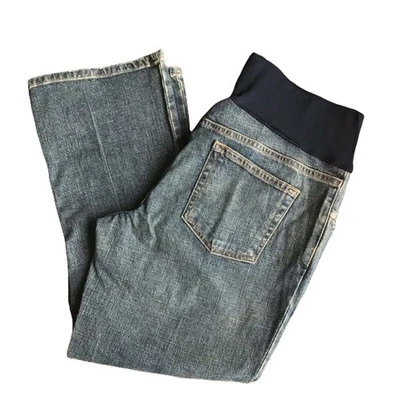 Pantalones de mezclilla oscuros de maternidad talla 4 Liz Lange para mujer NUEVO Foto 1 de 4