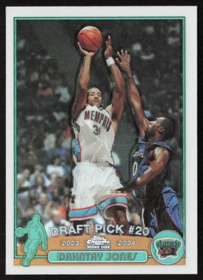2003-04 Topps Chrome Refractors Dahntay Jones #130 дебютант Memphis Grizzlies - Изображение 1 из 2
