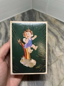 Hallmark Keepsake Ornament Rainbow Angel Vintage 1983 Cloud Cherub Christmas - Picture 1 of 8