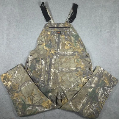 Walls Bib Overalls Men's 3XL (Fits 48x29) Realtree Xtra Camo Cargo Hunting - Image 1 of 4