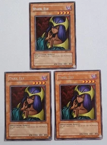 3 x YuGiOh TCG Metal Raiders MRD-113 Dark Elf Unlimited Rare LP - Picture 1 of 14