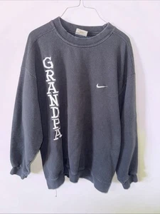 Nike Made In USA Crewneck Grandpa Embroidered With Check Size XL - Picture 1 of 4