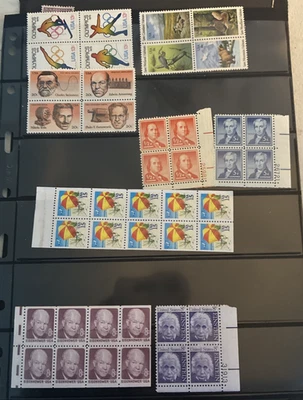 Collection Of Us Used Mint On Cards Plate Blocks Booklet Panes Presidential N533 - Image 1 of 4