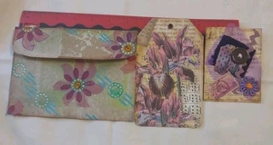 Journaling/Scrapbooking Ephemera lila Iris Lavendel Vintage Thema Künstler... - Bild 1 von 10