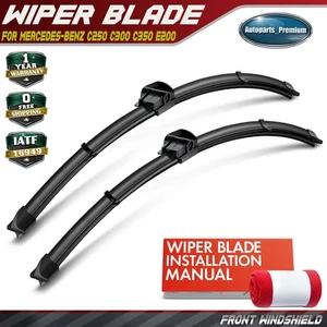 2x Limpiaparabrisas delantero 24" y 24" para Mercedes-Benz C250 C300 C350 E200 - Imagen 1 de 10