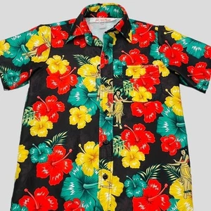 Ace Ventura Pet Detective Youth Large Hawaiian Button Down Shirt  Costume Top - Picture 1 of 9