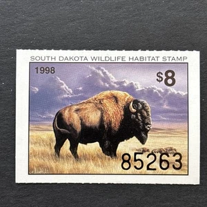 55320 US State Hunting SD South Dakota Habitat 1998 $8 FV Very Nice SP* - Picture 1 of 2