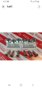 TOYOTA Chrome Bumper Bolts & Nuts Fournier And PICKUP (6) - Bild 1 von 4