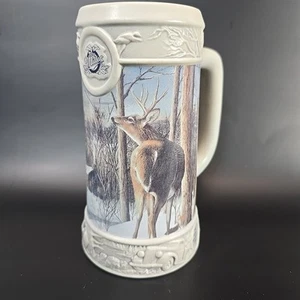 Miller 1998 Holiday Beer Stein Featuring “Silent Sentinel” By Kevin Daniel - Picture 1 of 11
