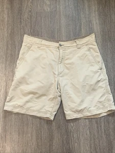 Royal Robbins Men 34 Shorts Khaki Cargo 9 Pocket Outdoor Casual Lightweight - Picture 1 of 7