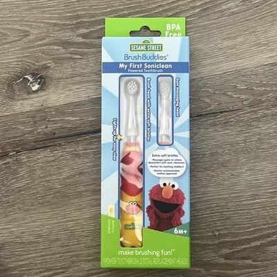Elmo Sesame Street Powered Toothbrush 6months Or Older New In Box - Image 1 of 4