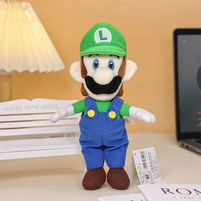 9" Super Mario Bros Plush Toys MP5 Luigi Soft Stuffed Doll Xmas Birthday Gifts - Image 1 of 4
