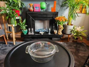 Anker Backofengeschirr Runde Auflauf Backschale mit Deckel Klarglas 2QT-9" Pyrex - Bild 1 von 5