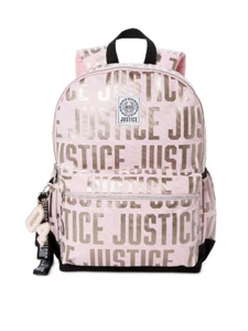 Justice Mädchen ROSA Rucksack Rucksack Schultasche Neu - Bild 1 von 7
