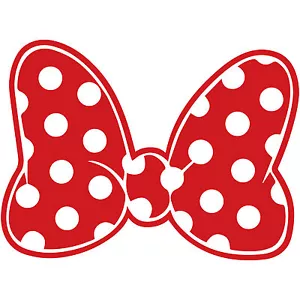 Minnie Mouse Polka Dot Bow 3" Disney Decal Sticker Vinyl Walt Land World - Picture 1 of 11