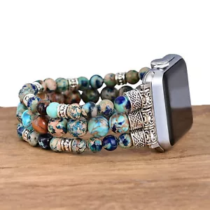 iWatch Beads Strap Bohemian Bracelet for Apple Watch Series 10 9 8 7 6 5 4 3 2 1 - Picture 1 of 5