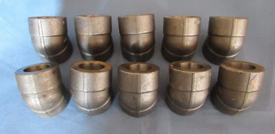 New Lot of (10) 1" Socket Weld 45° Elbow SA105N Carbon Steel Class 6000, 6M, B16 - Image 1 of 4