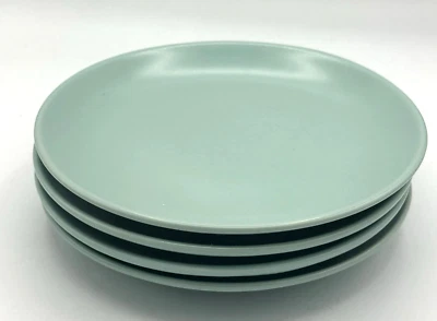 IKEA Fargrik Matte Mist Green Salad Bread Lunch Plate 8” Set 4 Stoneware #15199 - Image 1 of 4