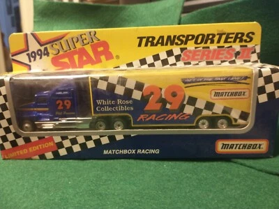 Matchbox Transporters Nascar 1/87 diecast #29 White Rose Racing Phil Parsons - Image 1 of 4