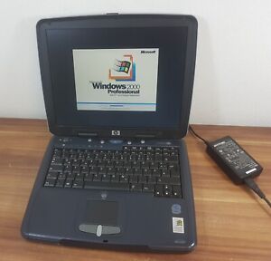 Windows 2000 Pro Retro Vintage Notebook HP Omnibook XE3 LPT RS232 USB Floppy +CD